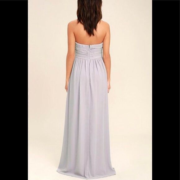 Lulus Moonlight Serenade Brown Strapless Maxi Dress - Picture 12 of 12